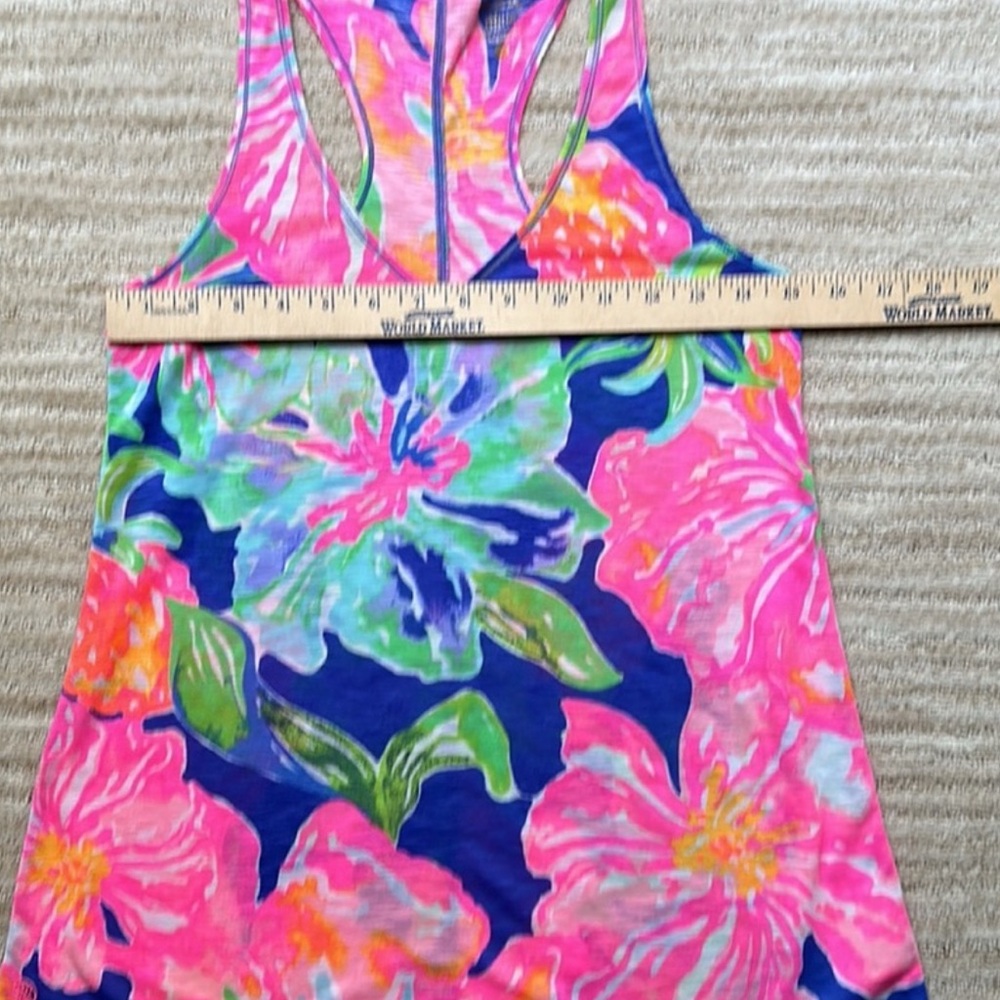 Lilly Pulitzer Women’s Luxletic Anisa Tank Top In Beckon Blue Jungle Utopia L - Picture 9 of 11